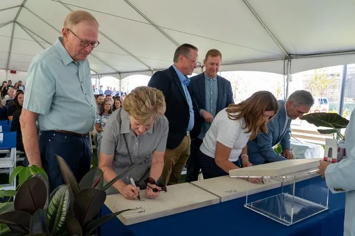 Signing the Cornerstone