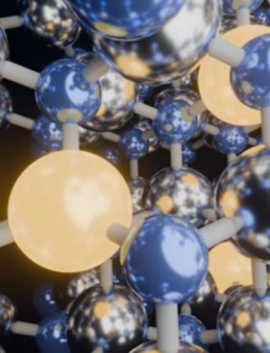 Illustration of the polar wurtzite NbAlN crystal structure