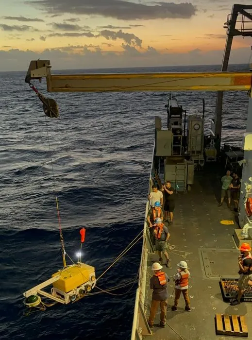 Launching seismometers at sea