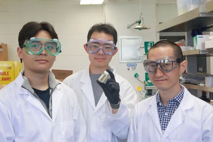Three members of the University of Toronto team