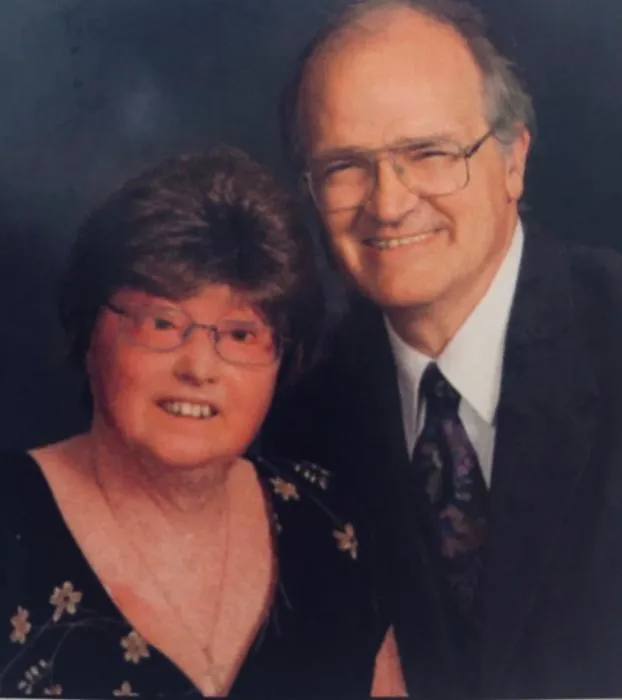 Laura Hogan and her husband