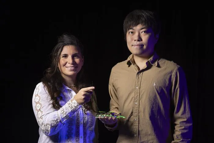 Drone researchers Salua Hamaza & Chaoxiang Ye