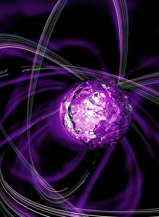 Artistic rendering of string breaking