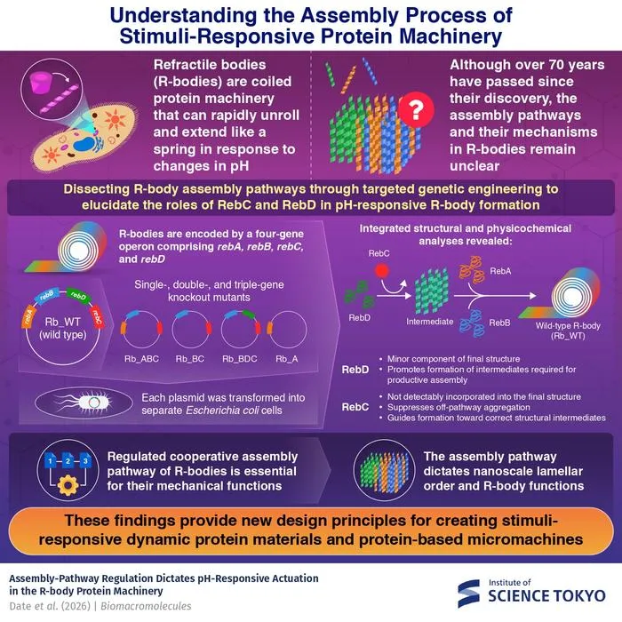 Understanding the assembly pathway of R-bodies