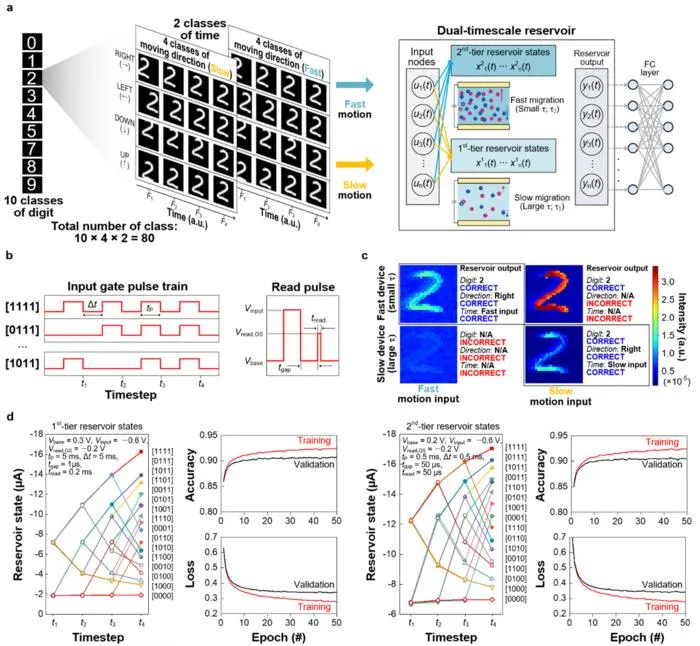 KAIST Develops AI Chip That Recognizes Changes in Motion over Time
