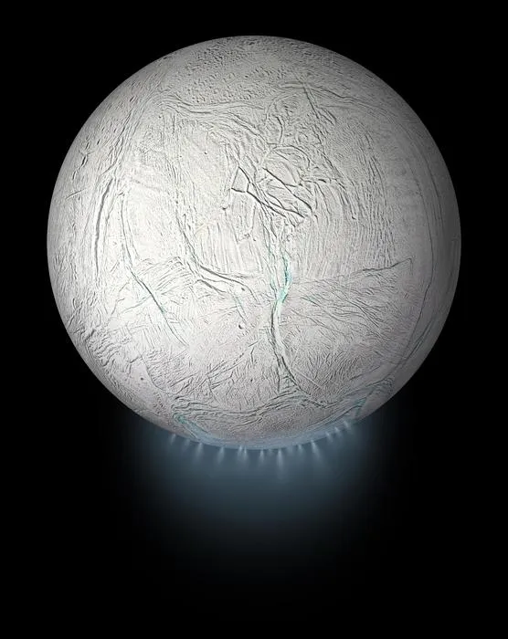 Enceladus’ ocean material erupts into space