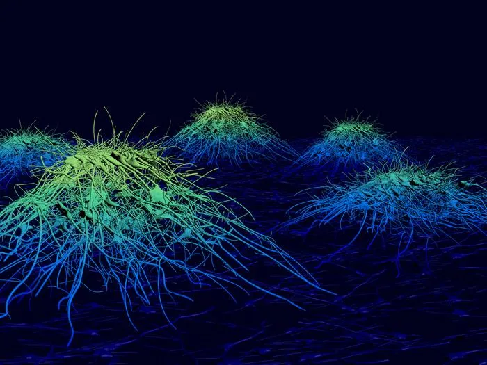 Illustration of neuron organization