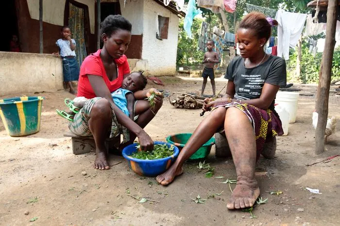 A patient with lymphatic filariasis