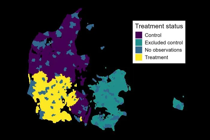 Map of Danish households