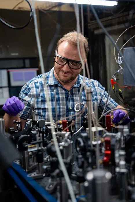 Roman Zhuravel in the lab