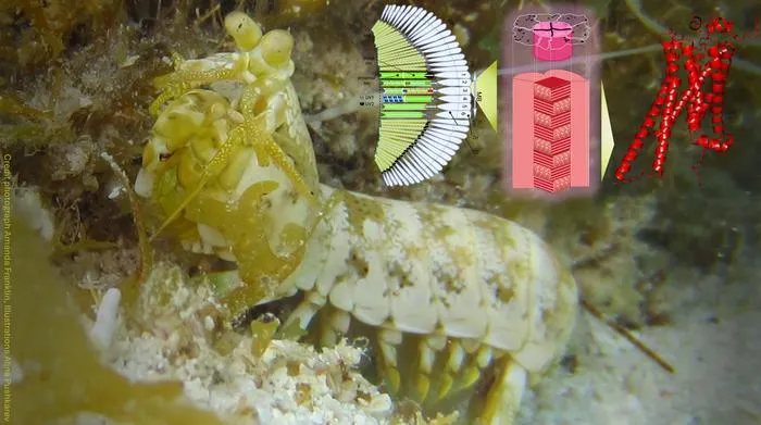 Mantis shrimp far red vision - Schematic illustration