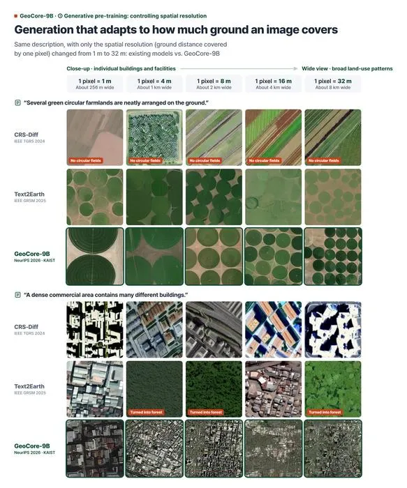 KAIST Develops AI That Reconstructs Cloud-Covered Ground in Satellite Images with Photo-Like Clarity