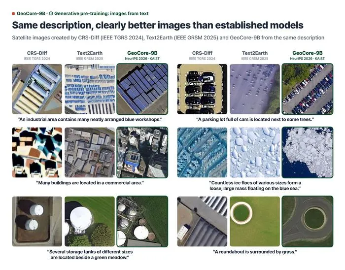 KAIST Develops AI That Reconstructs Cloud-Covered Ground in Satellite Images with Photo-Like Clarity